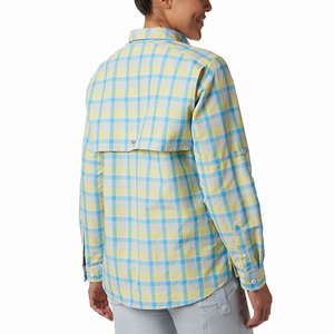 Columbia PFG Super Bahama™ Långärmad Tröja Dam Gula/Blå (HOSQE0234)